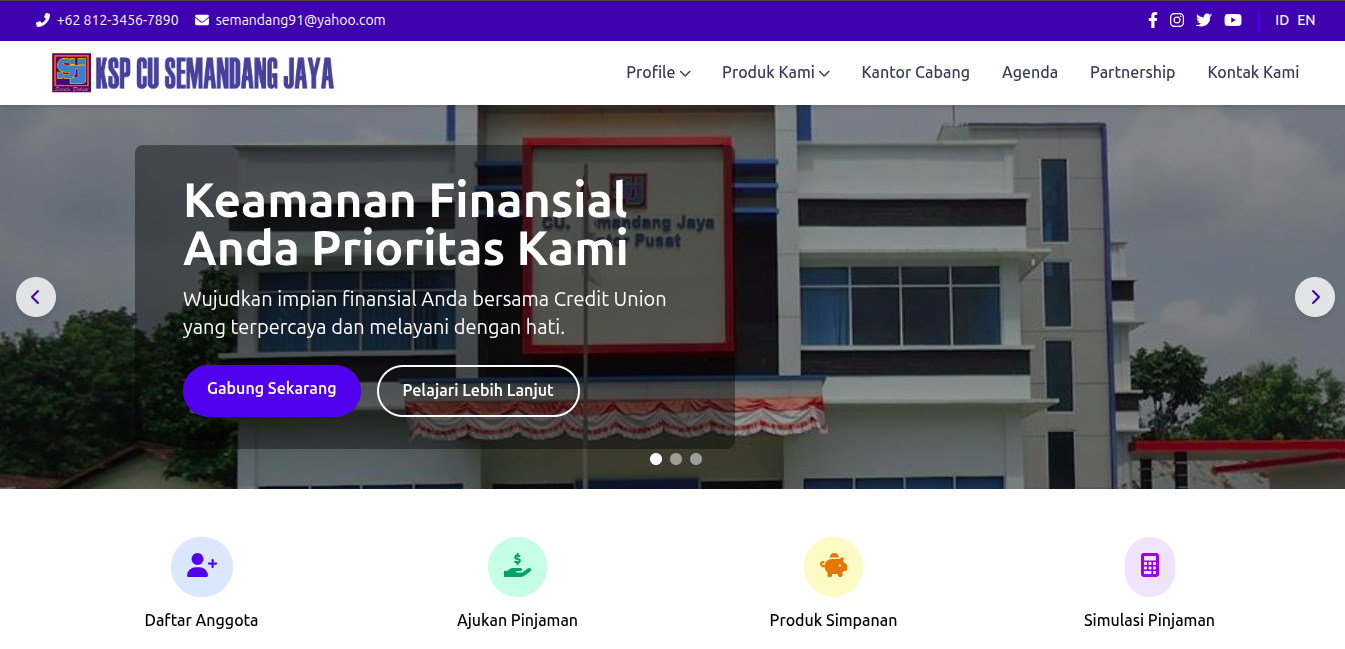 Website Redesign for CU Semandang